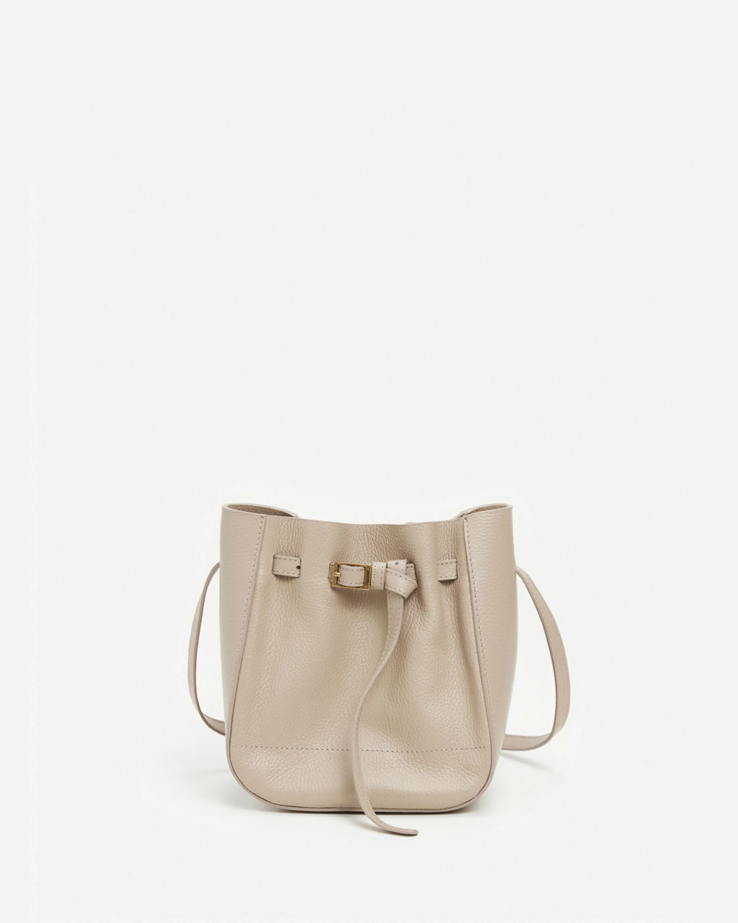 Bo Mini Bucket Leather Taupe
