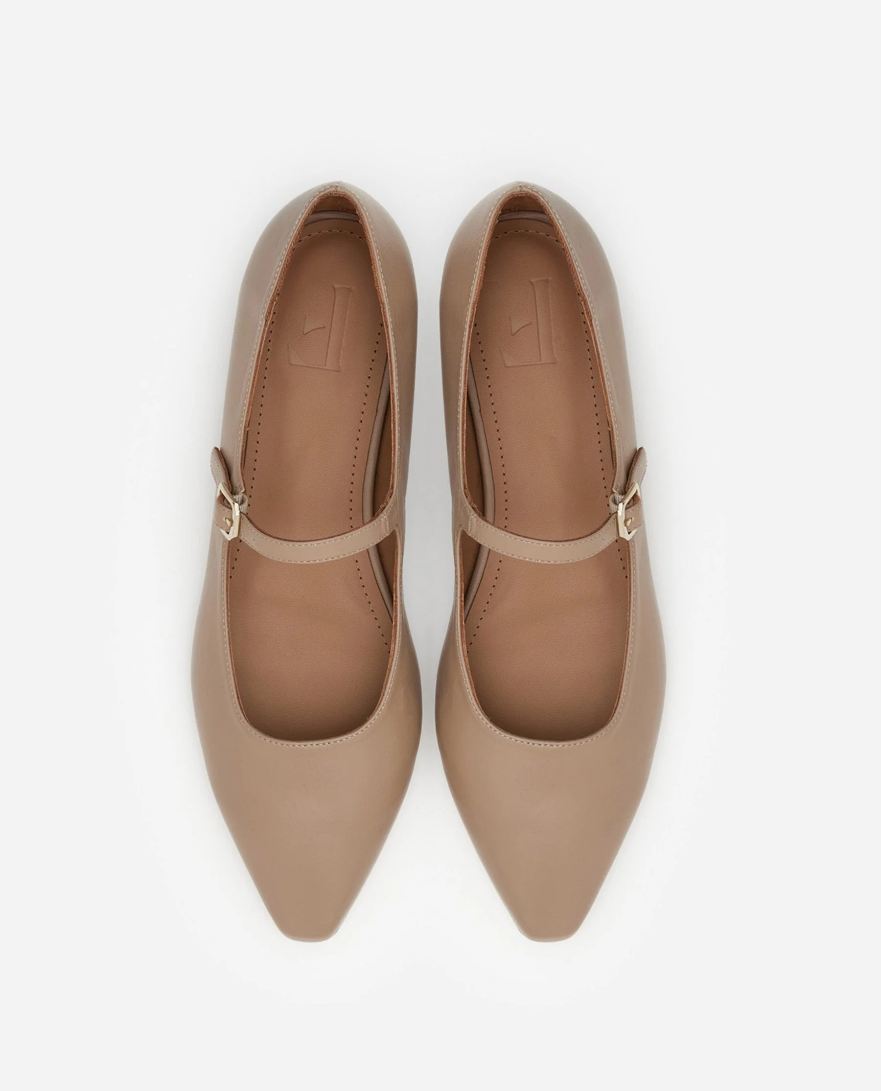 Camila Leather Beige - Image 3