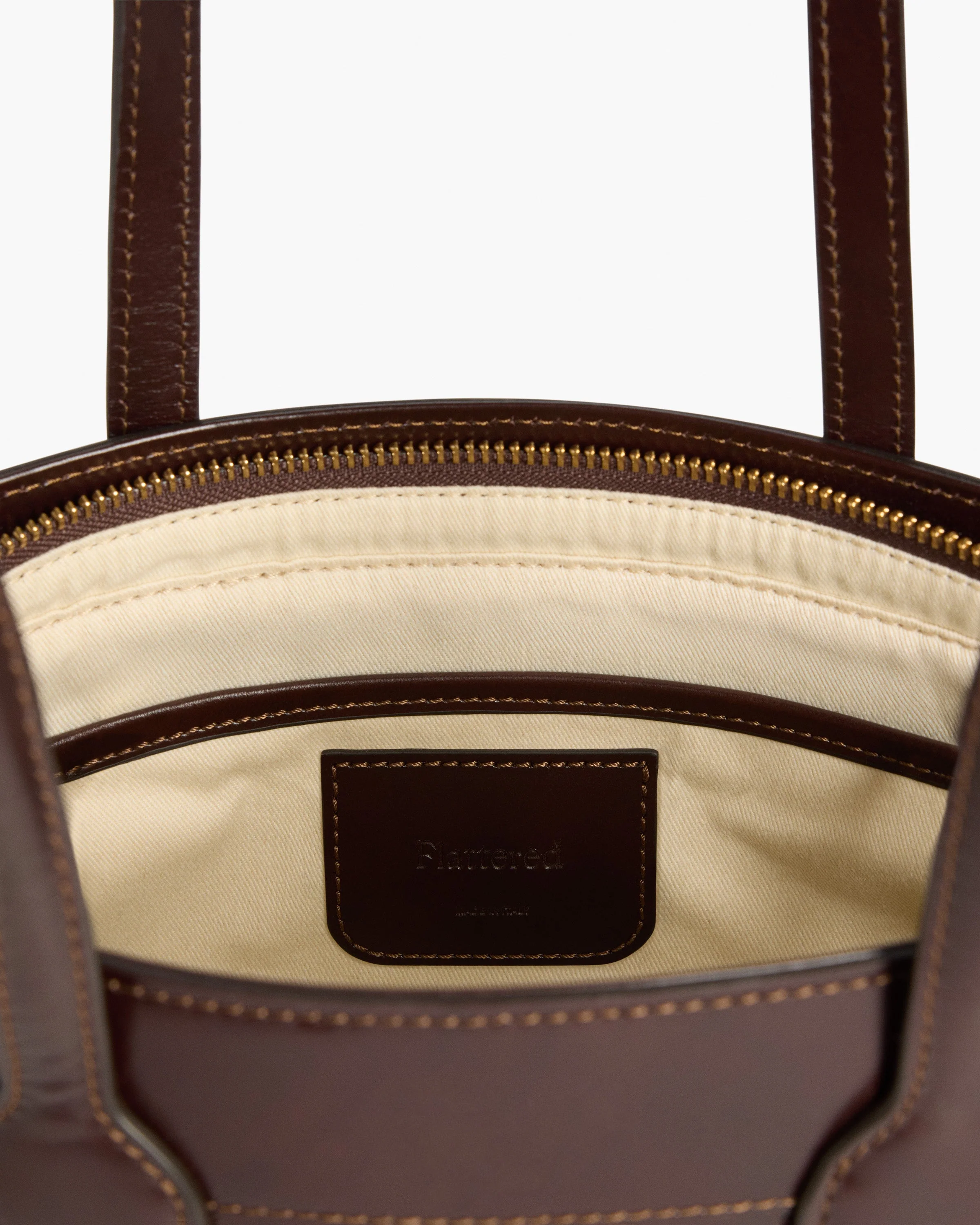 Greta Shoulder bag Leather Hair Chocolate Dot - Image 5
