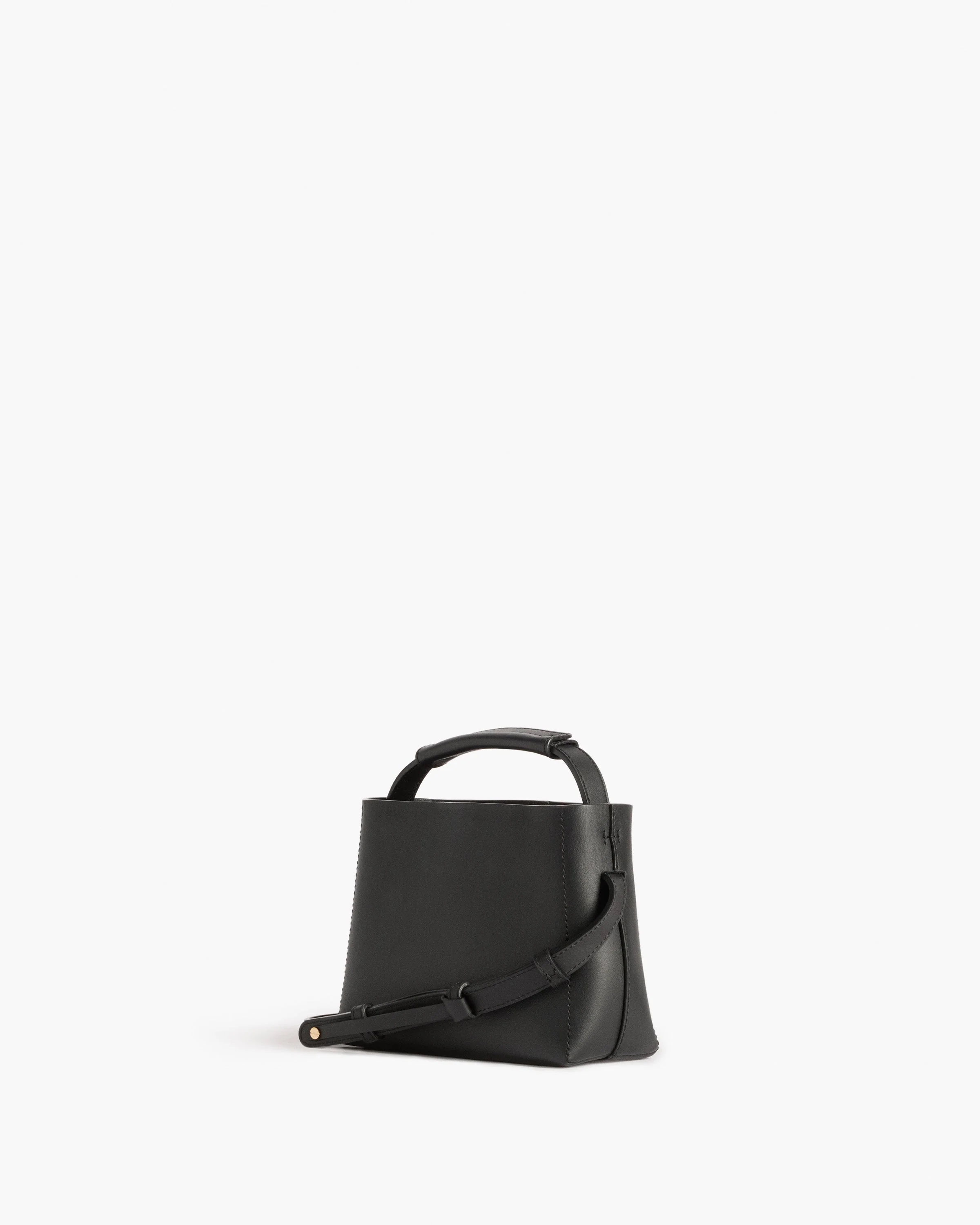 Hedda Mini Handbag Leather Black - Image 3