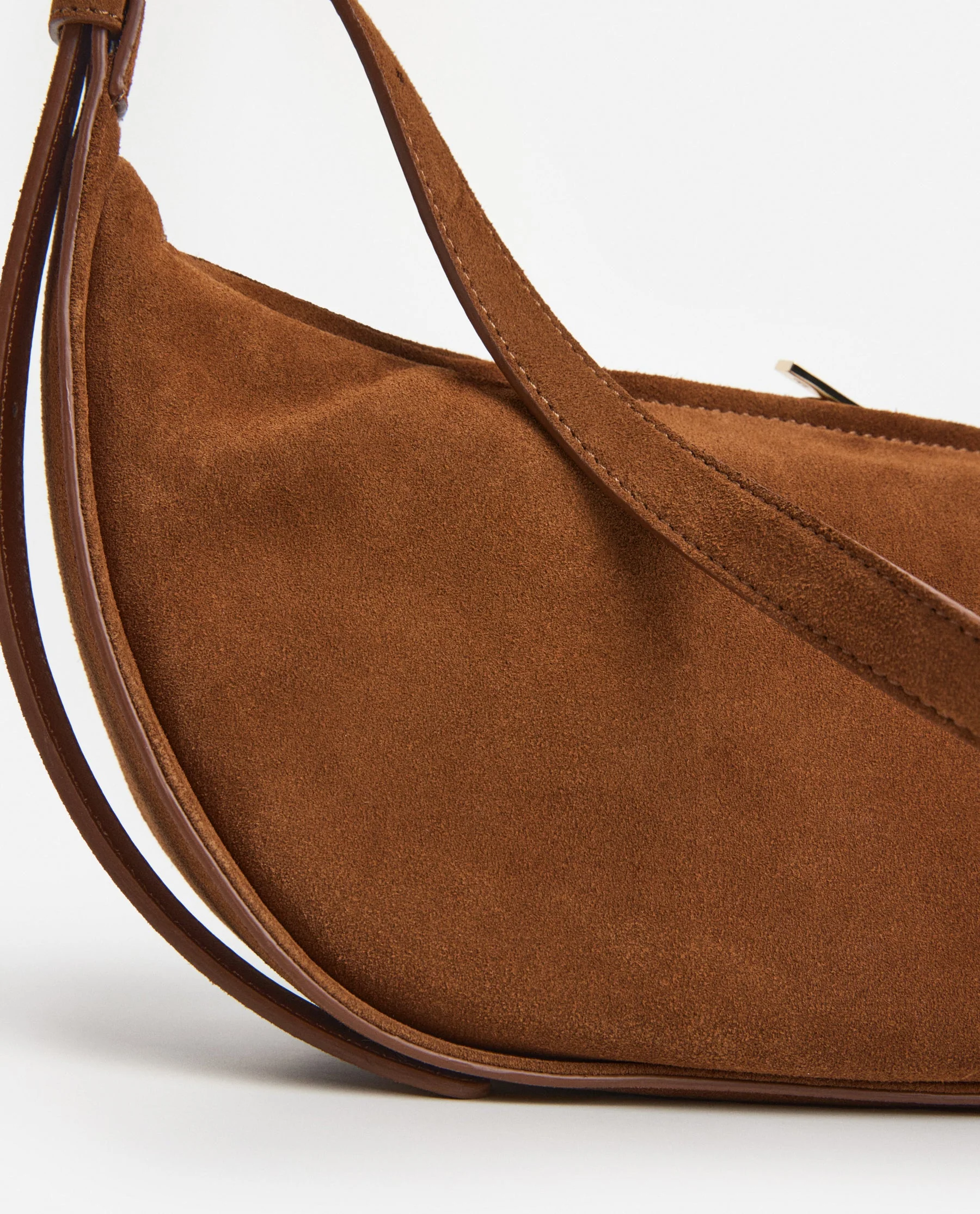 Irma Shoulder Bag Suede Bourbon - Image 6