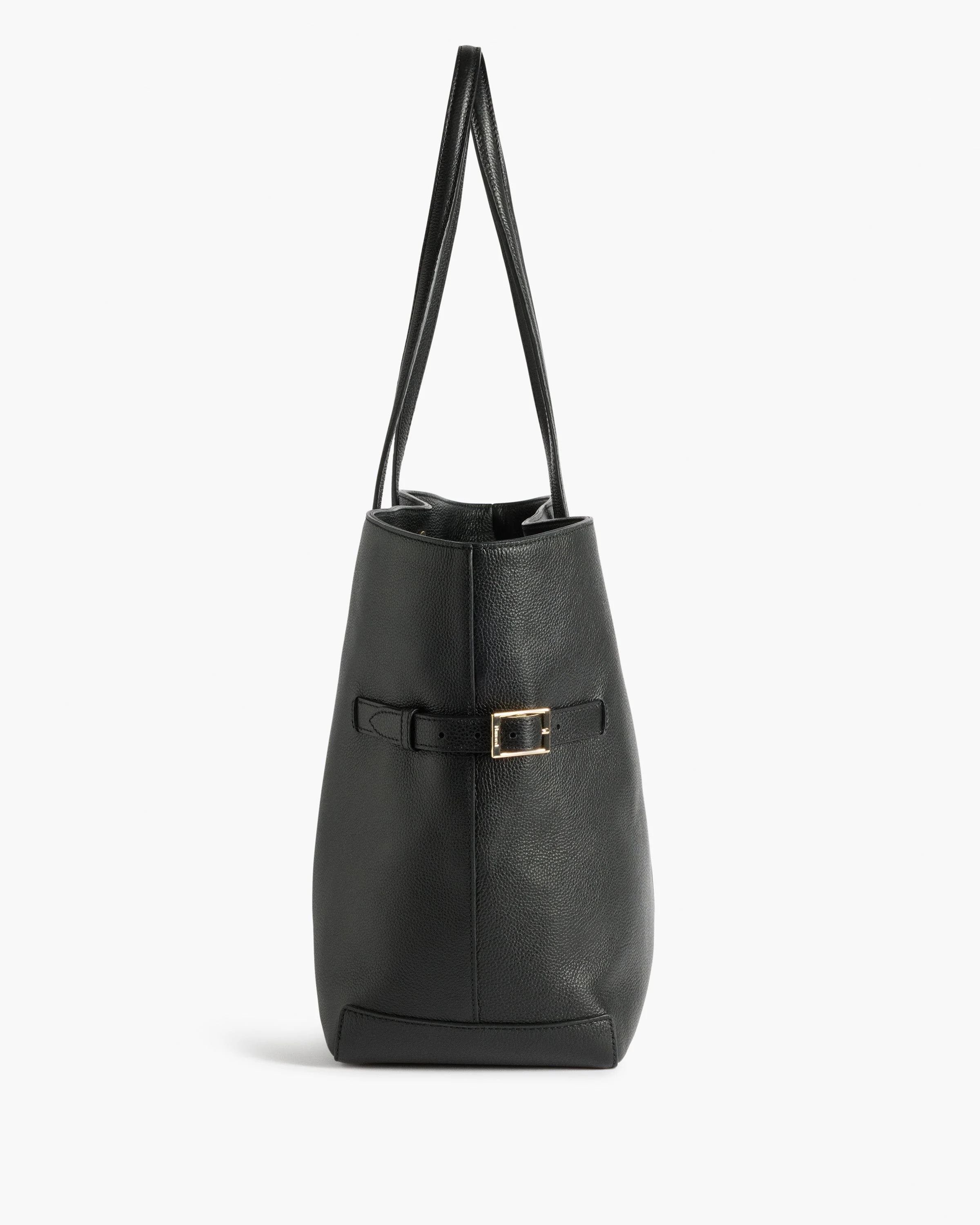 Lesley Tote Bag Grained Leather Black - Image 2