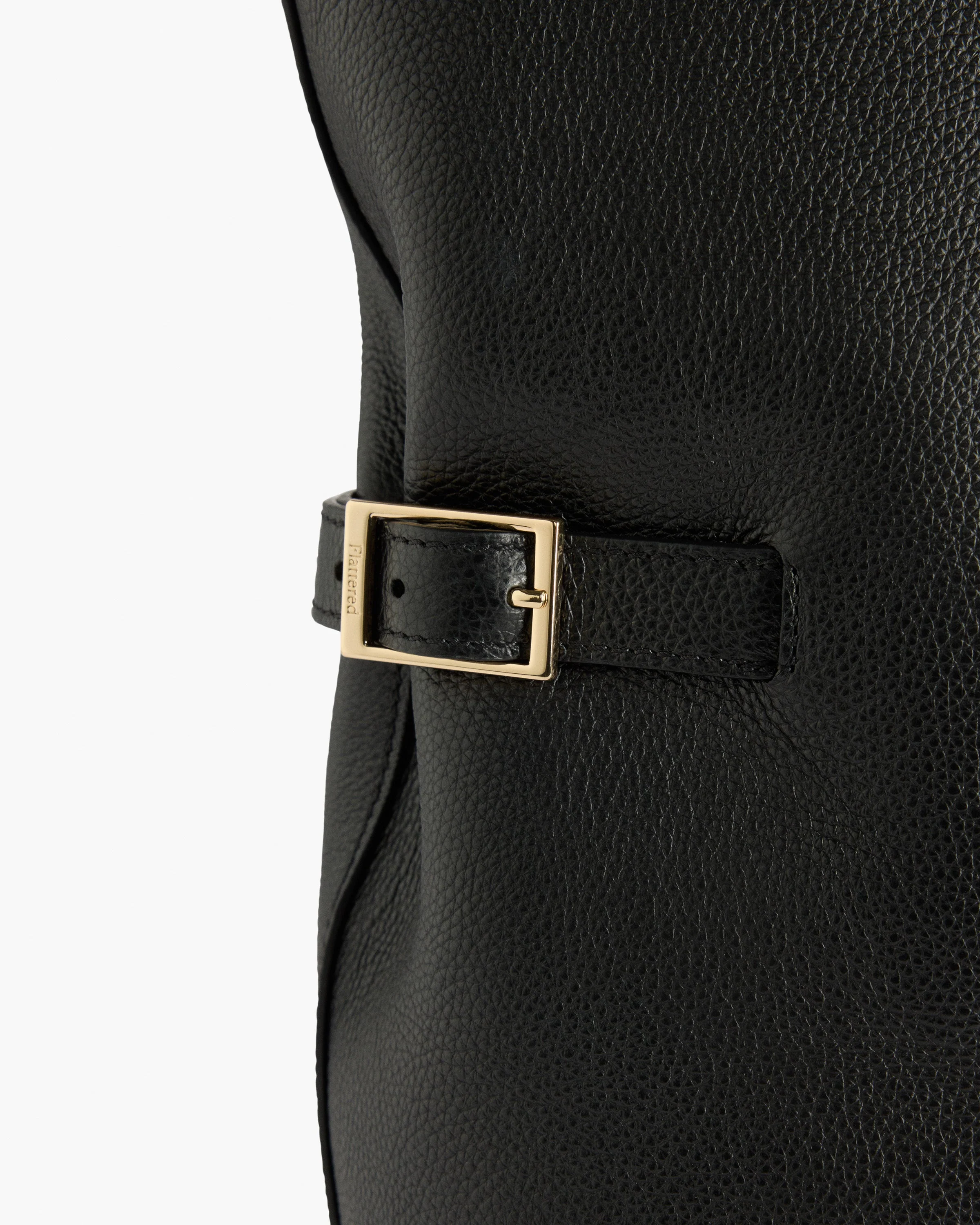 Lesley Tote Bag Grained Leather Black - Image 4