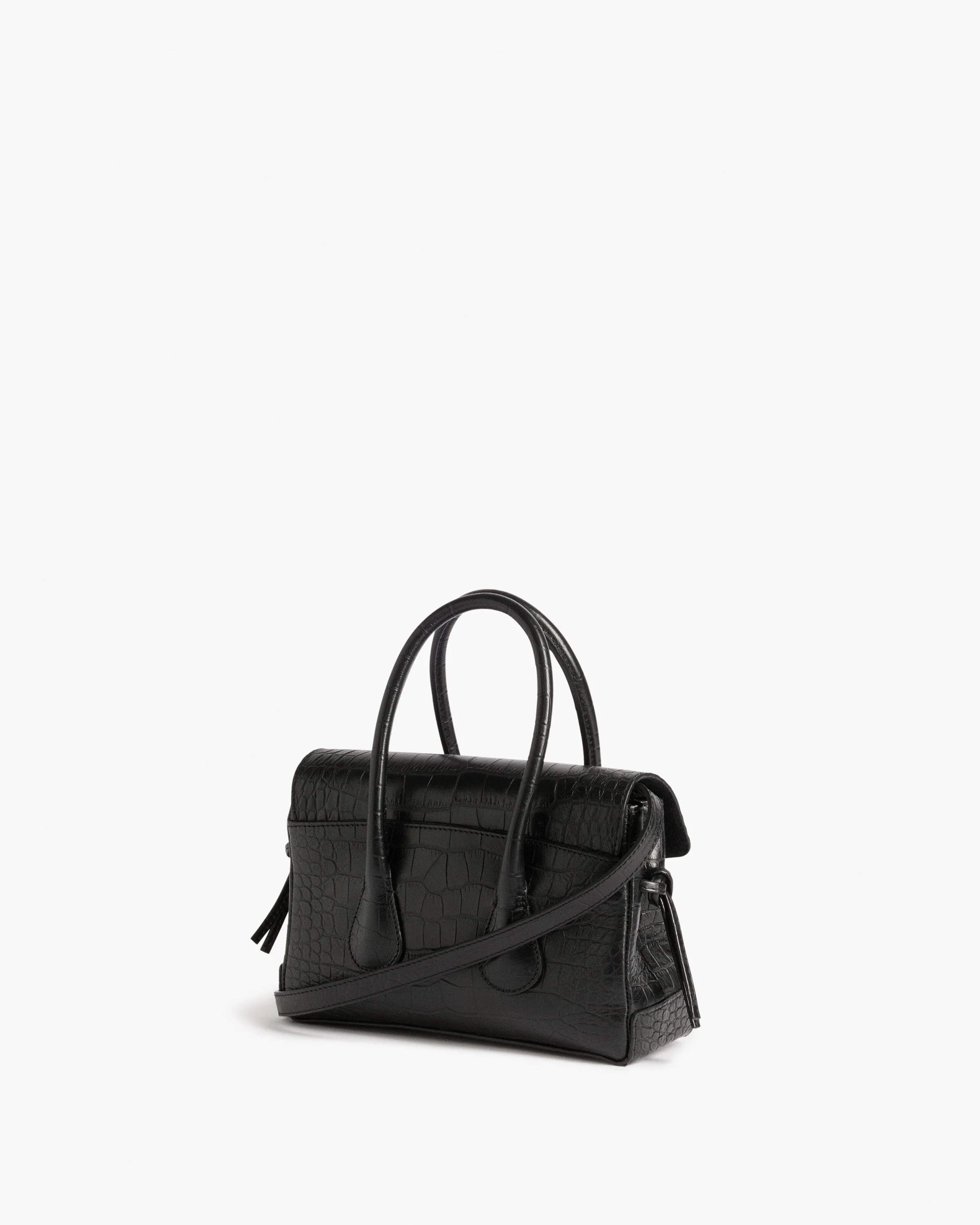 Lydia Mini Bag Leather Black Croco - Image 4