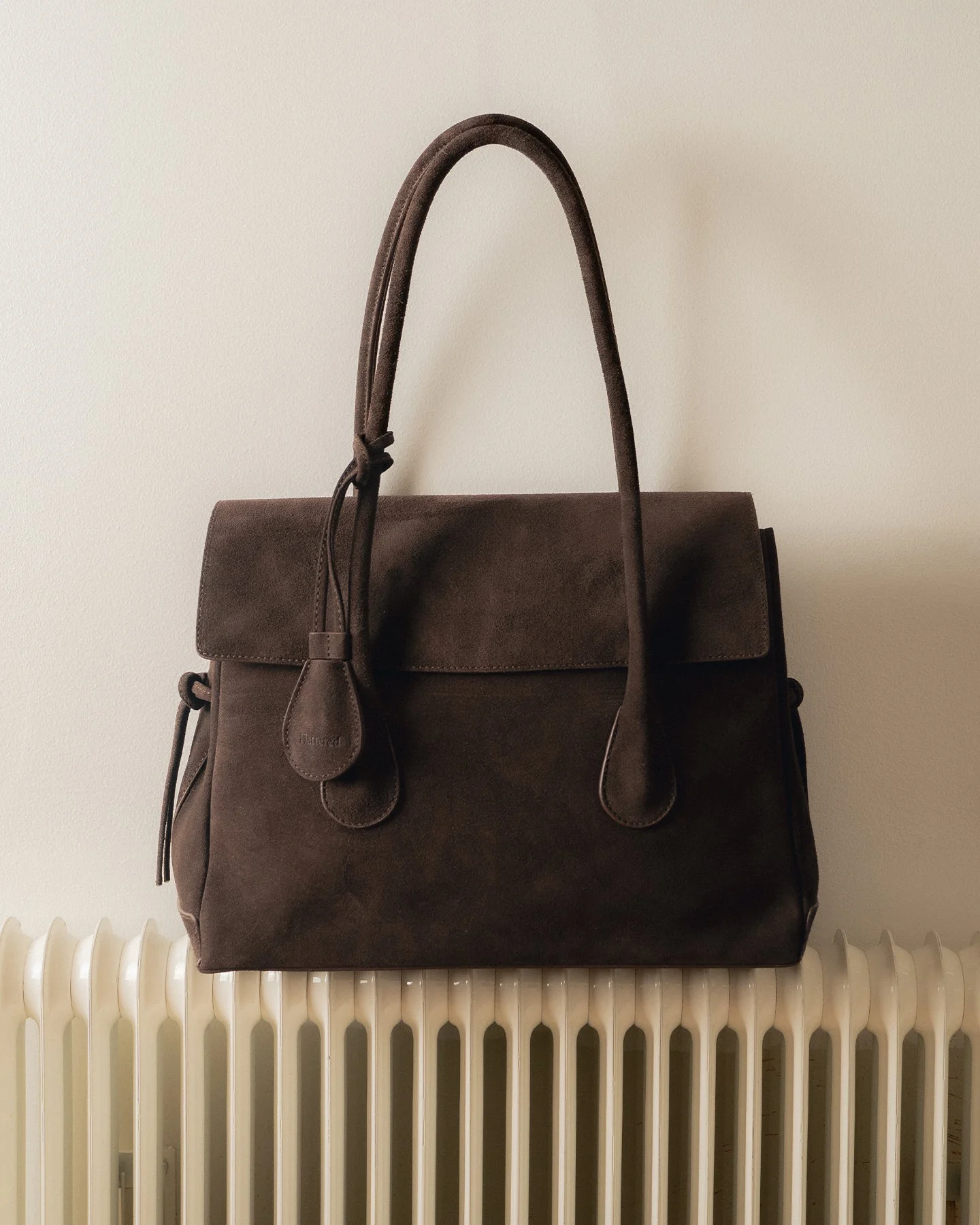 Lydia Tote Bag Suede Chocolate - Image 7