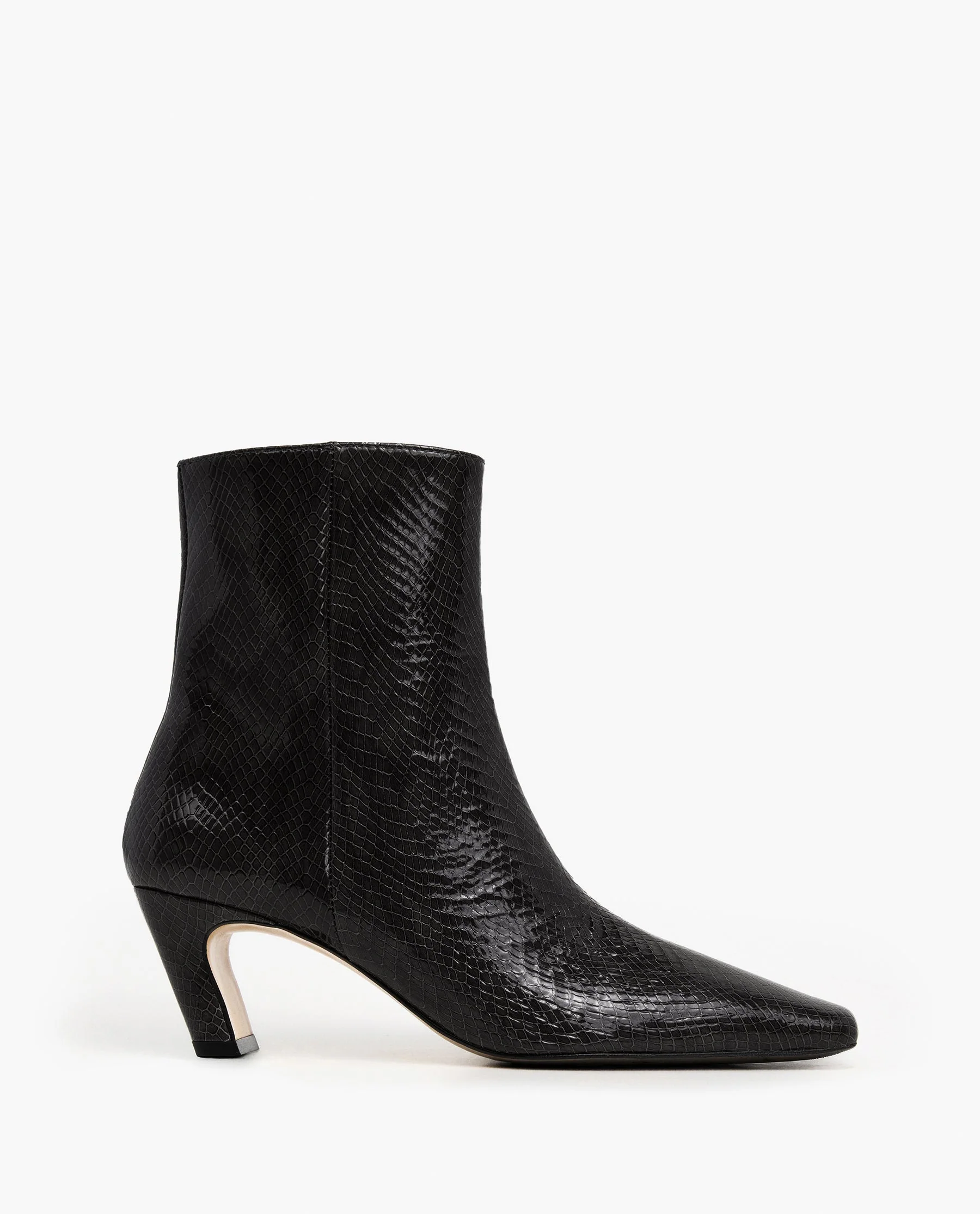Xena Leather Black Snake Embossed